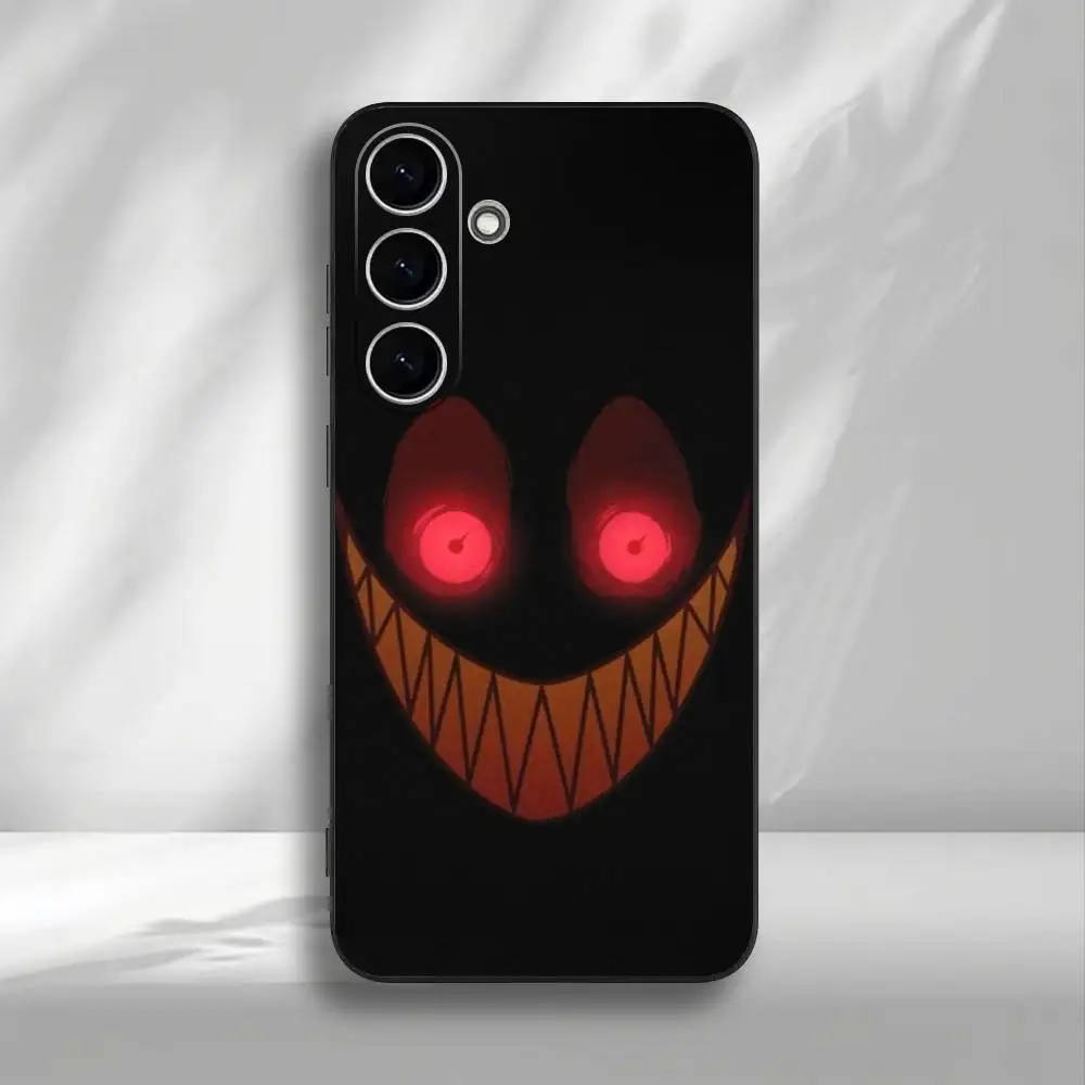 حافظة هاتف H-HazbinS H-Hotels AlastorS لهاتف سامسونج جالاكسي A73، A72، A71، A70، A53، A52، A51، غطاء أسود ناعم آخر #2