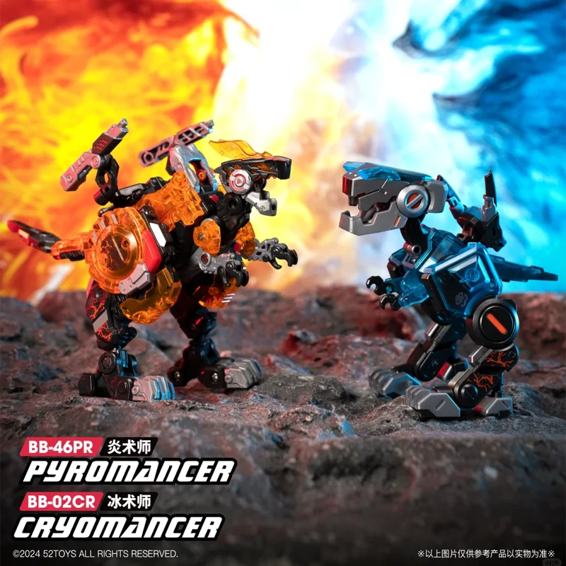 

52TOYS Beast Box Flame Ice Master трансформируемый дракон фигурка механическая сборная модель динозавра модная игрушка подарок-сюрприз