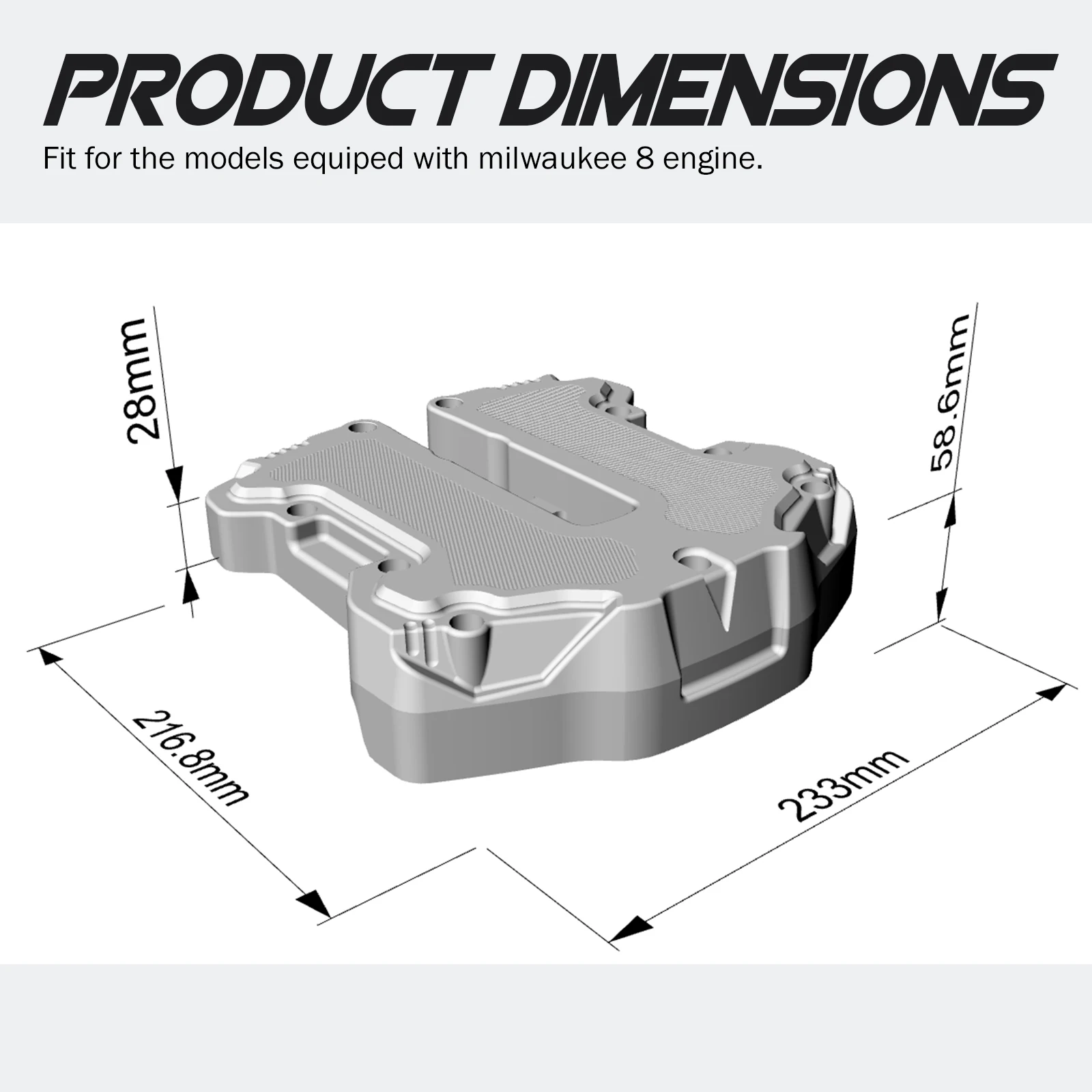 CNC Aluminum Rocker Box cover for Harley M8 engine Road King FLHR Street Glide FLHX Ultra Electra Glide 2017-2024 view 4