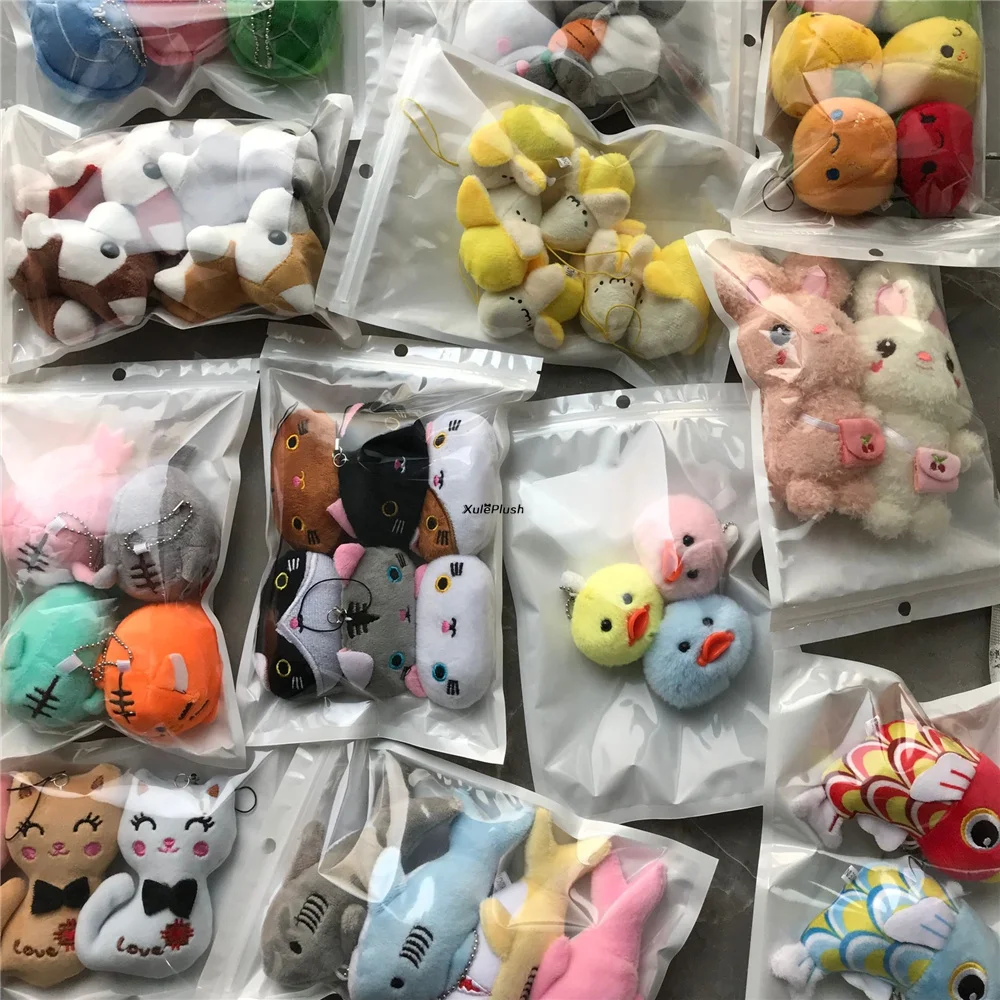 Muñeca de juguete de peluche de animales de conejo, fruta y pez de 5CM-13CM de múltiples diseños; Accesorios de regalo de boda rellenos