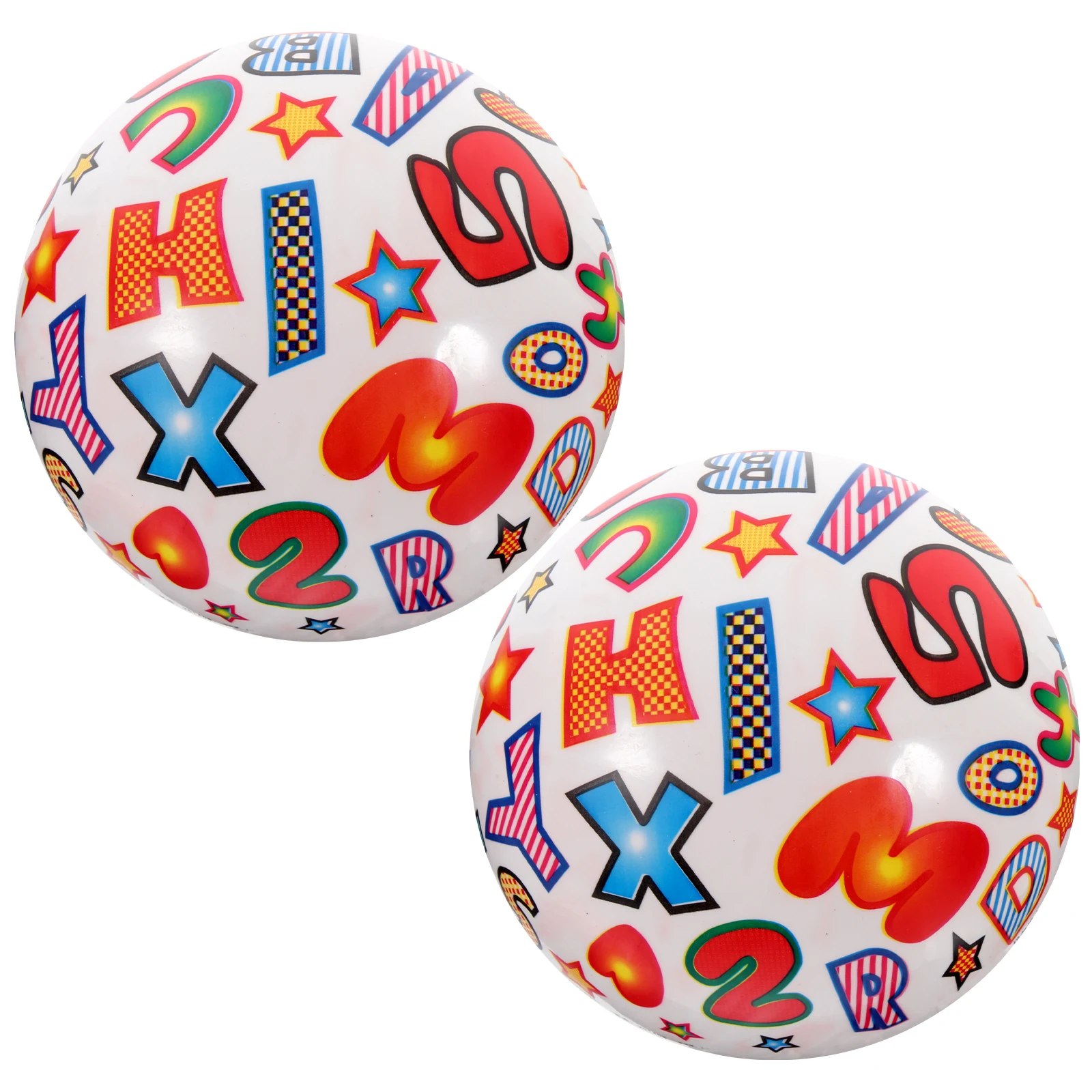 2 ชิ้น Letter Inflatable Ball ของเล่นเด็กลูกบอลสระว่ายน้ํา Beach Party โปรดปรานว่ายน้ําสําหรับ PVC