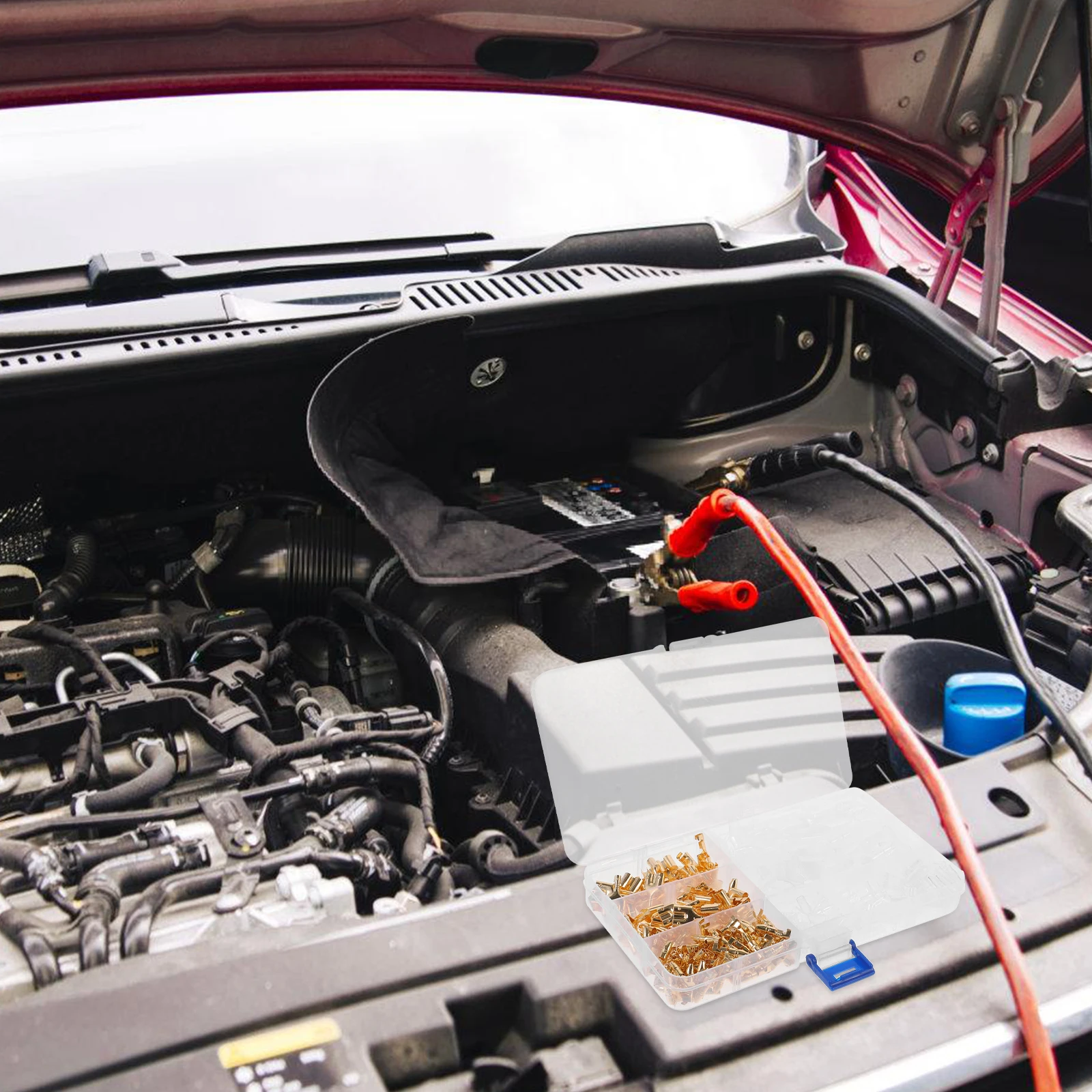 

1 set Connectors Kit Male Female Wire Terminals Mini Automotive Motorcycle Heat Shrink Set Terminal End