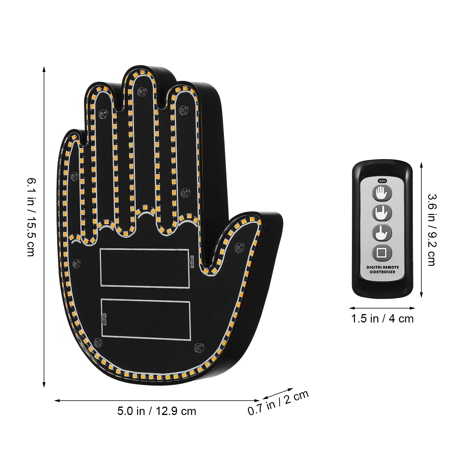 Car Palm Light Finger For Gesture Turn Signal Hand LED Cars Show Your The Headlights Driving