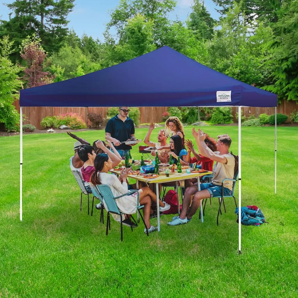 

Canopy 12x12 ft Polyester Instant Pop-Up Tent with Steel Legs, Adjustable Height for Outdoor Events & Commercial Use