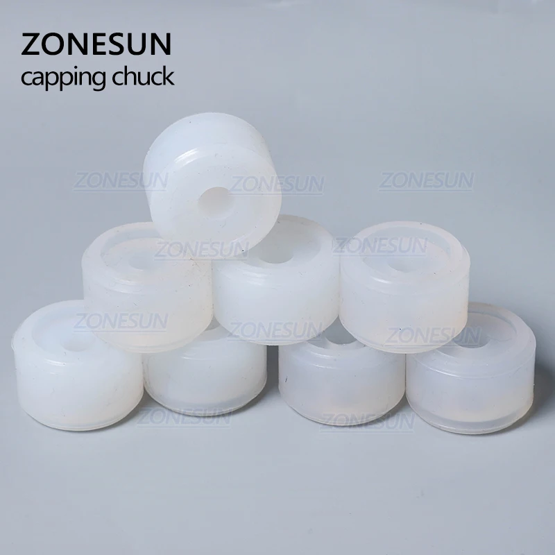 ZONESUN Friction Wheels Rubber Pad Capping Chuck Head For XLSGJ-6100 Medical Bottle Capping Machine Cosmetic Perfume Juice