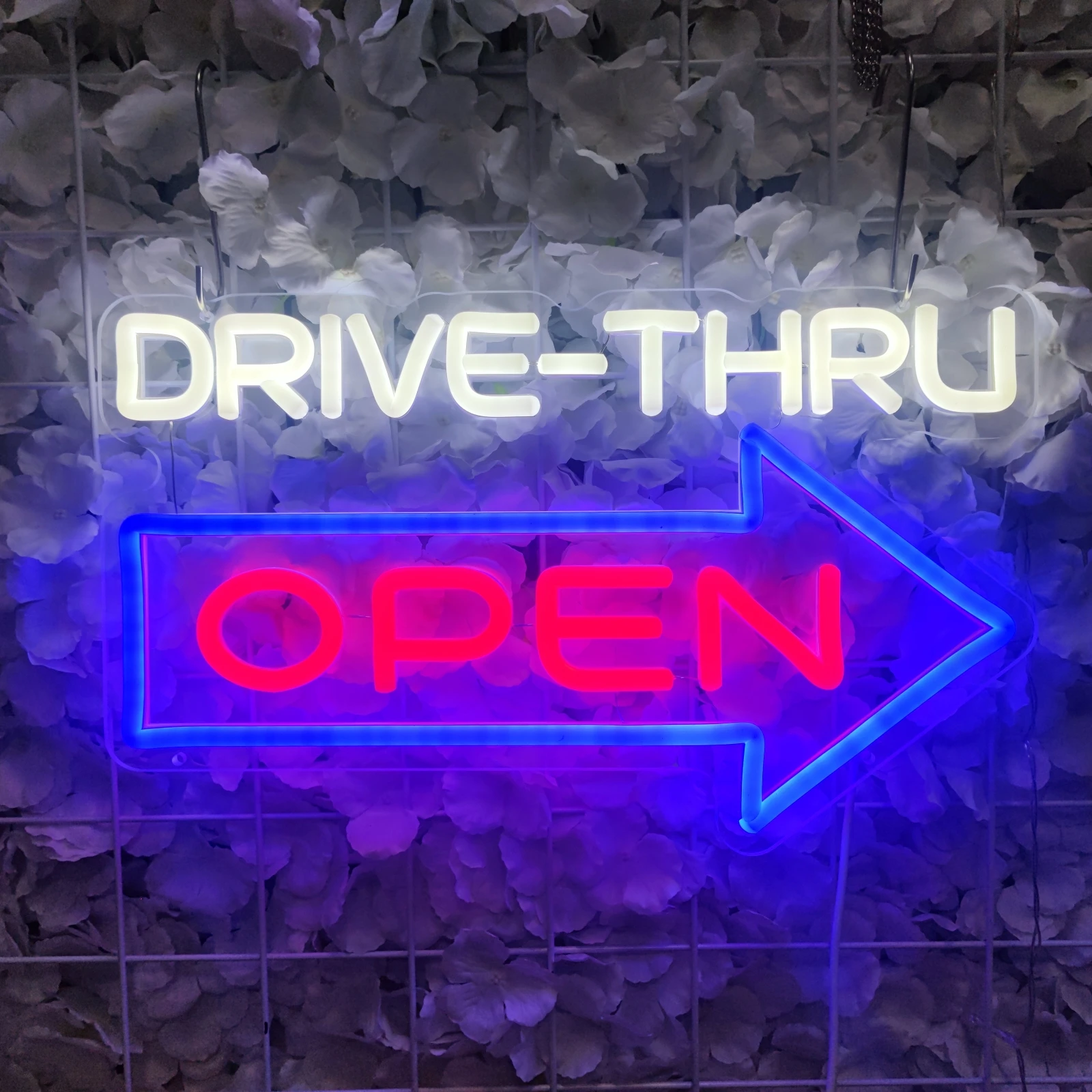

Drive Thru Open Neon Signs for Wall Decor Neon Lights for Bedroom Led Signs Suitable for Drive Thru Open Office Man Cave Bar