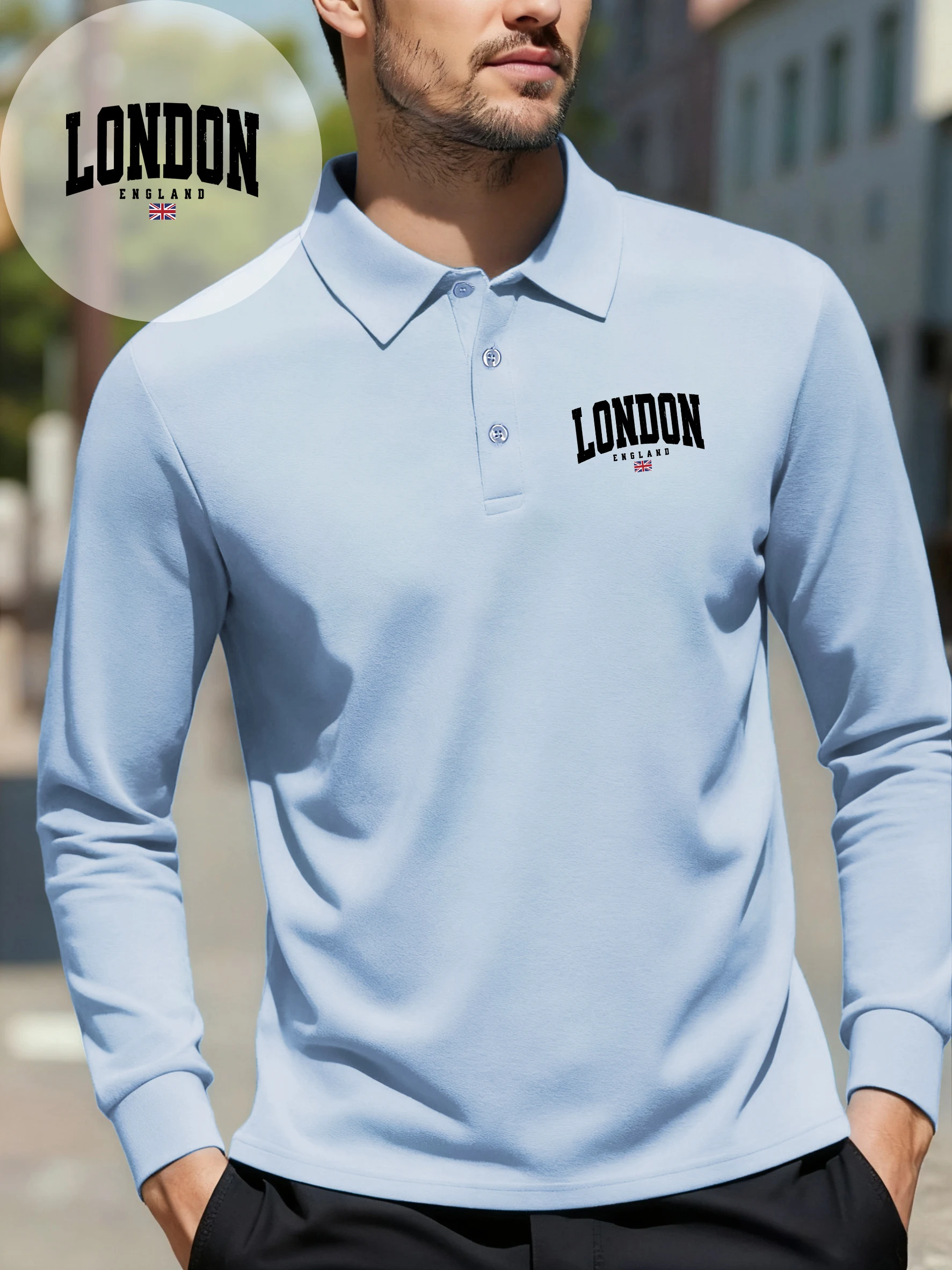Winter Clothing London - London England Flag Printing Revers Polo