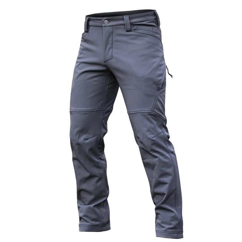 Imagem -04 - Calça Tática de lã Softshell Masculina Quente Impermeável ao ar Livre Caminhada Escalada Esportes Trabalho Calças do Exército Inverno