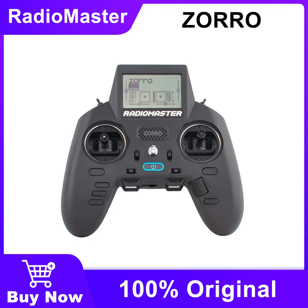 

Radiomaster Zorro Radio Controller (M2) CC2500/ 4 in 1/ ELRS 2.4GHz OPENTX & EDGETX Switchable in Mode 1 and Mode 2