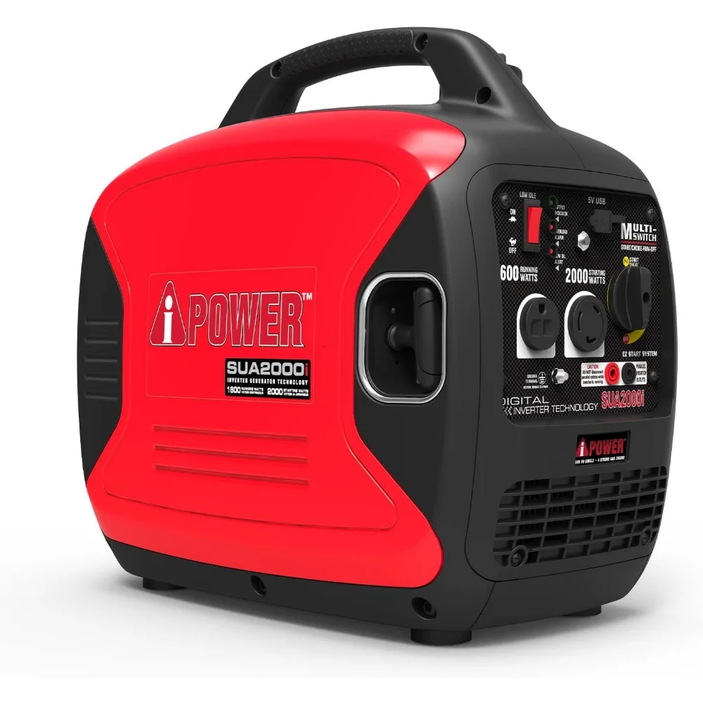 Portable Inverter Generator, 2000W Ultra-Quiet RV Ready, EPA Compliant, Small & Ultra Lightweight For Backup Home Use,