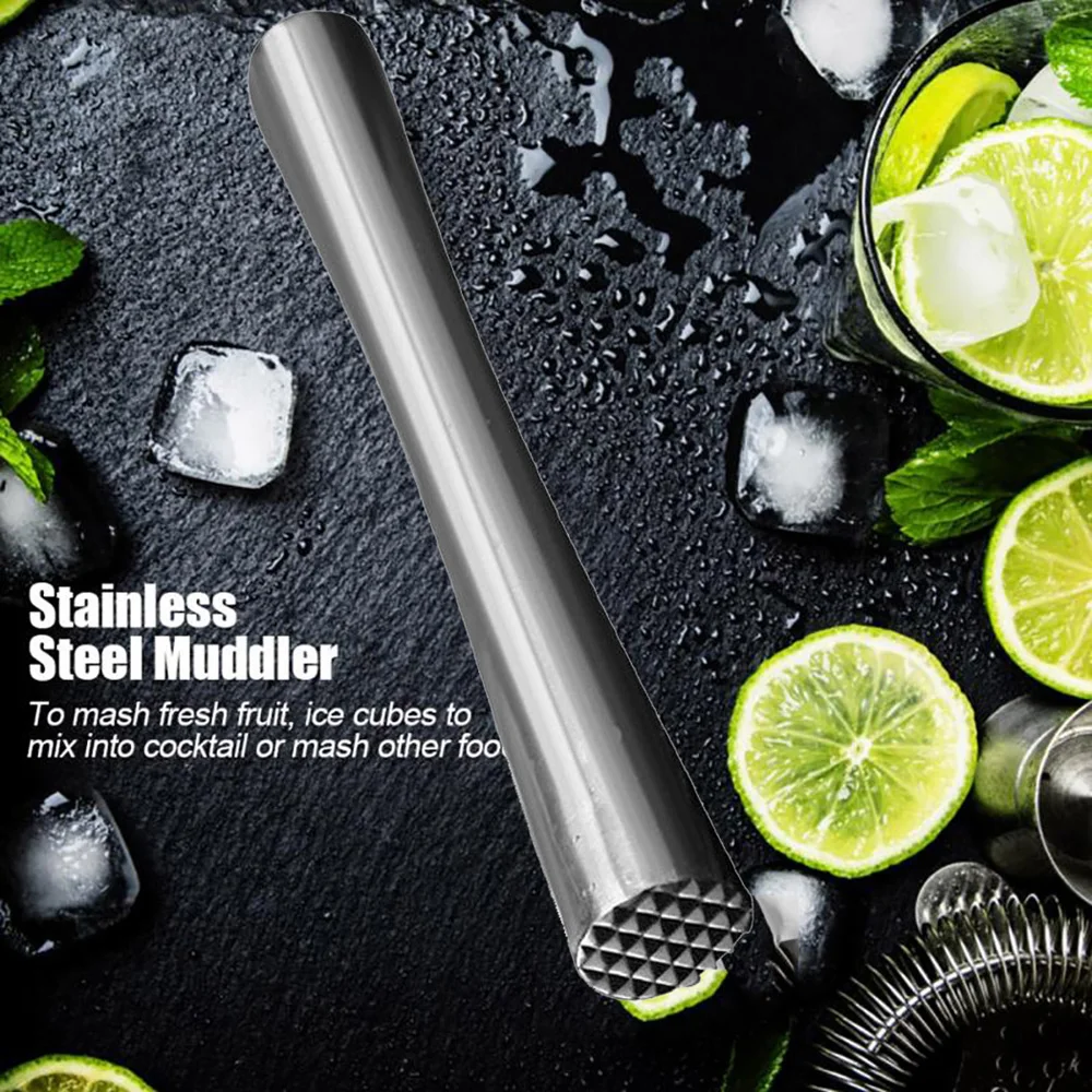 

Stainless Steel DIY Barware Ice Crusher Stirrer Cocktail Muddler Crushing Hammer Wine Mixing Stick Bar Tool