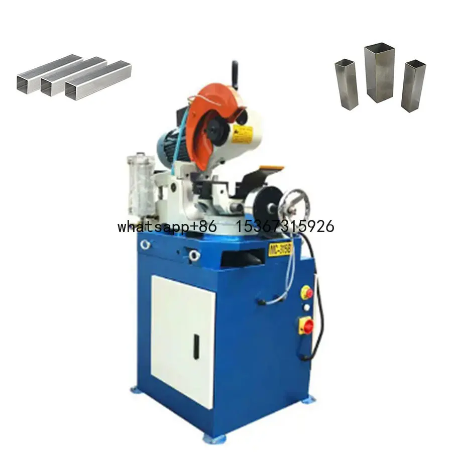 Pneumatic high-speed pipe cutting machine Circular saw blade pipe rolling cutting equipment Metal circular saw machine