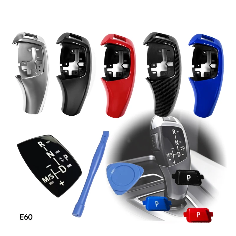 Auto-Schaltknauf-Abdeckung für BMW E60 5er-Serie 2006-2011/6er-Serie 2006-2010 E61 E63 E64 Auto-Schaltzubehör Reparatur-Set – Detail 1