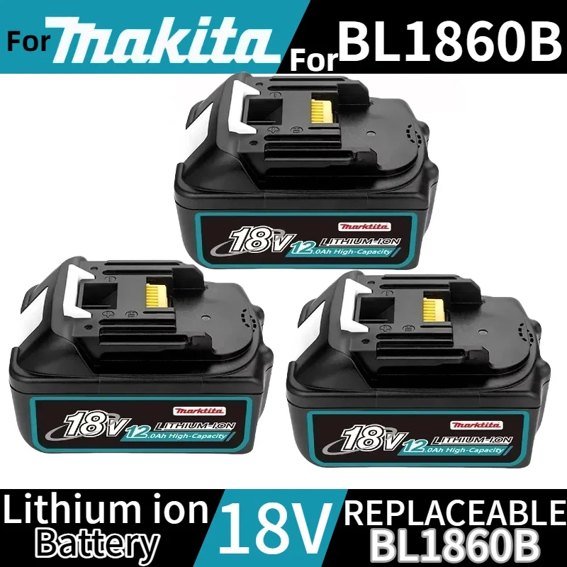 

18V Lithium ion Battery Rechargeable Lithium ion Battery Compatible with Makita BL1860BL1830BL1850 BL1840 LXT400 6Ah,12Ah⚡