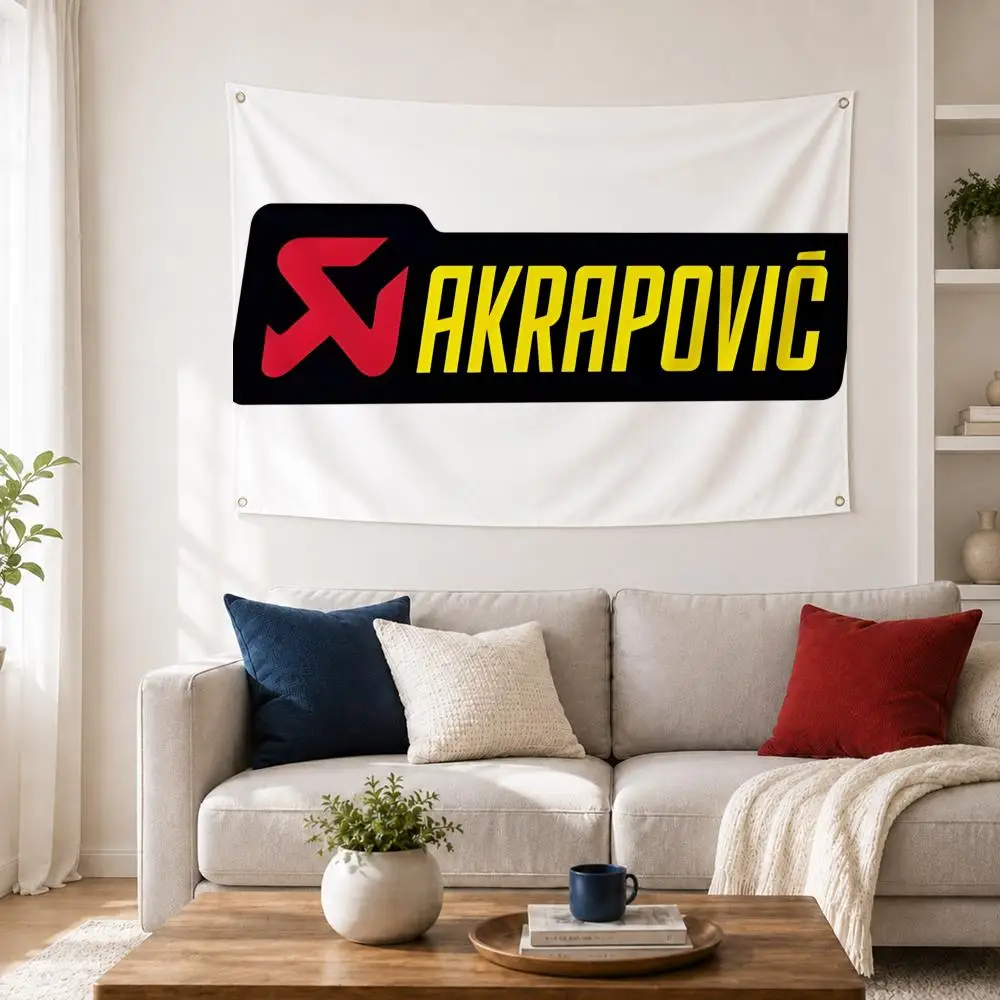 Banderas A-Akrapovi, Bandera de Pared para Dormitorio, Pancarta Artística para Conciertos al Aire Libre