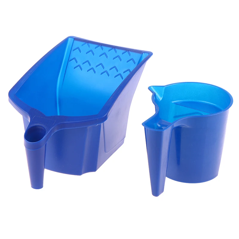 1Pc Roller Brush Holding Paint Cup New Material Convenient Construction Blue Plastic Paint Tray Paint Tool Set