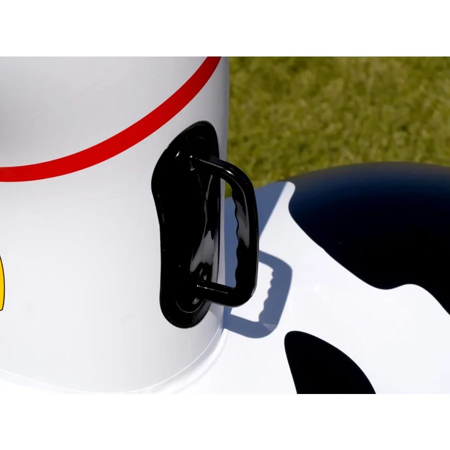 ของเล่นเป่าลมรูปวัวกระโดด Hearthsong Hop N Go สำหรับเด็กอายุ 5 ปีขึ้นไป - ของเล่นกระโดดขี่ได้รูปสัตว์สำหรับเล่นกลางแจ้ง