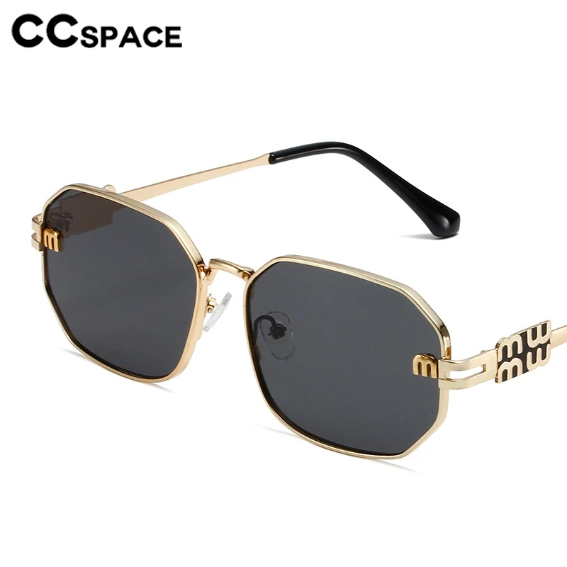 Fashion Polygon Sunglasses Women Brand Designer Retro Metal Punk Sun Glasses Female Male Popular Black Eyewear 308393