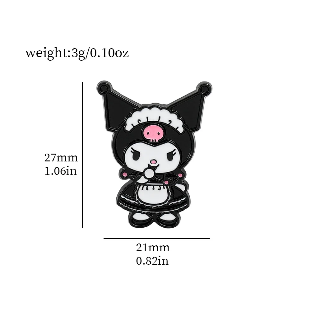 Sanrio hello kitty broche mymelody kuromi versão do bonito sanrio emblema estudante mochilas roupas decorativas presente esmalte pino