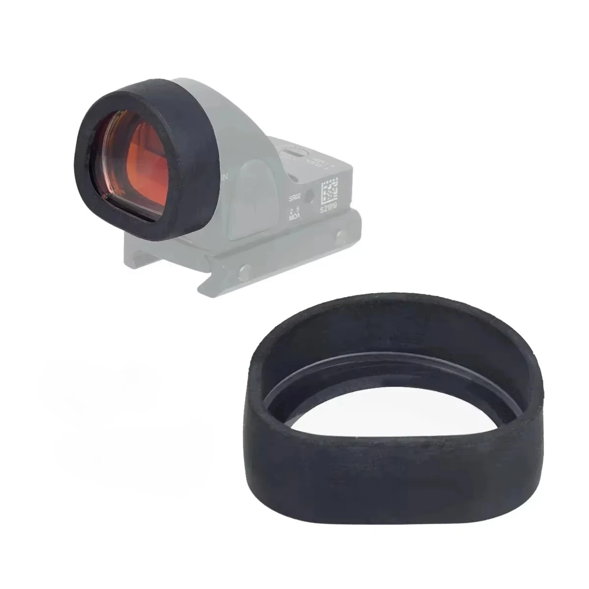 Tactical Red Dot Sight Rubber Lens Cover Cap Guard Protector For SureFire M300 M600 X300 X400 Light