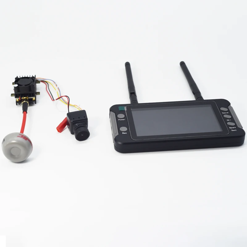 Новый аналоговый передатчик 2 Вт VTX + Caddx 1200TVL FPV камера FPV монитор 4,3 дюймов с DVR 5,8 ГГц 40CH приемник для FPV дронов радиоуправляемых автомобилей