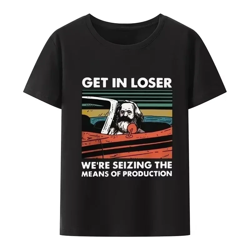 Karl Marx Losers leave we are seizing the means of production T-shirt Socialism Communism