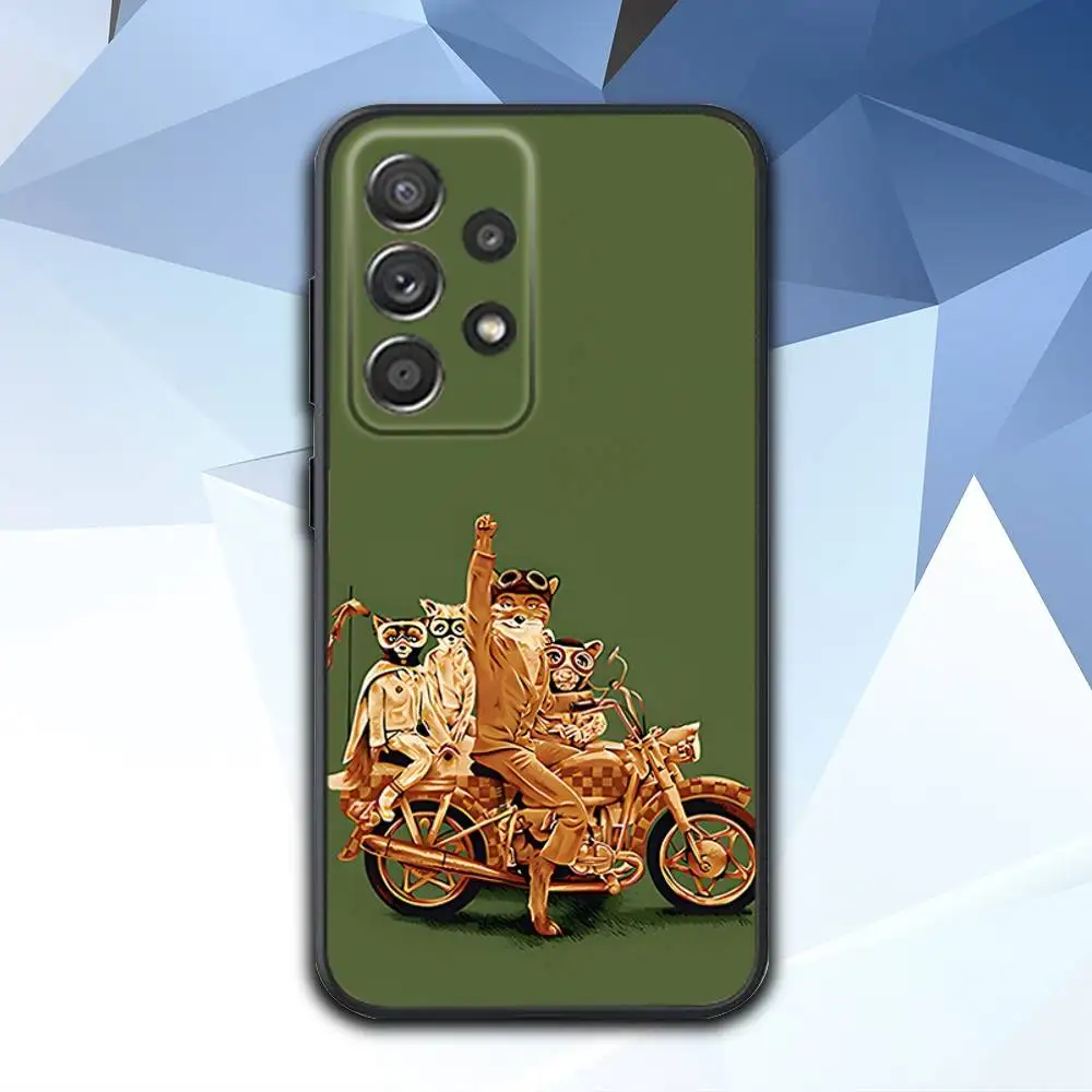 حافظة هاتف F-FantasticS Mr F-Fox لهاتف سامسونج S 25,24,23,22,30,21,10,9,Ultra,Plus,Lite,FE,4,5G حافظة سوداء ناعمة #2