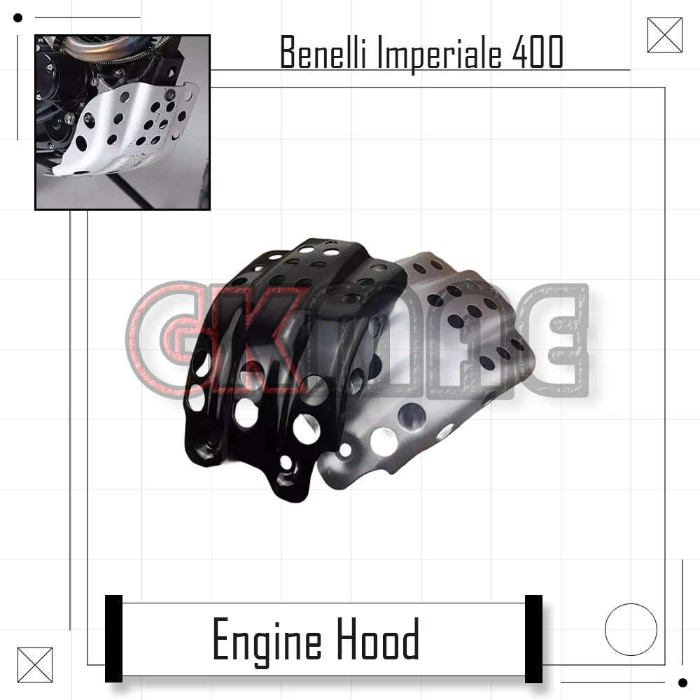 

For Benelli BJ Imperiale 400 Motorcycle Modified Engine Skid Plate Aluminum Alloy Protective Plate Engine Hood Fit BJ400-8
