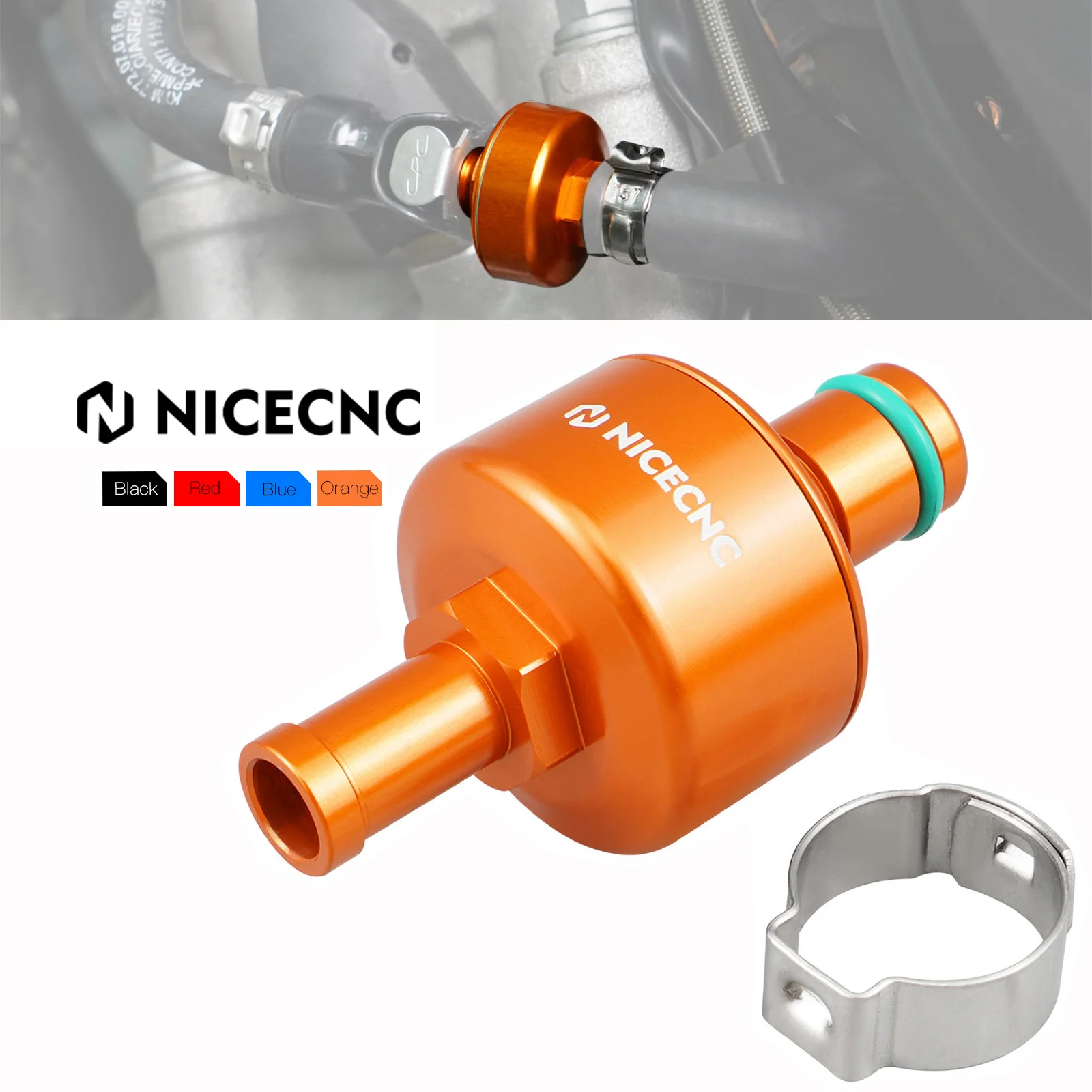 NICECNC Oil Tank Fuel Filter For KTM 690 SMCR SMC ENDURO R 2008-2022 790 890 990 1090 1190 1290 ADVENTURE R S All Years Aluminum
