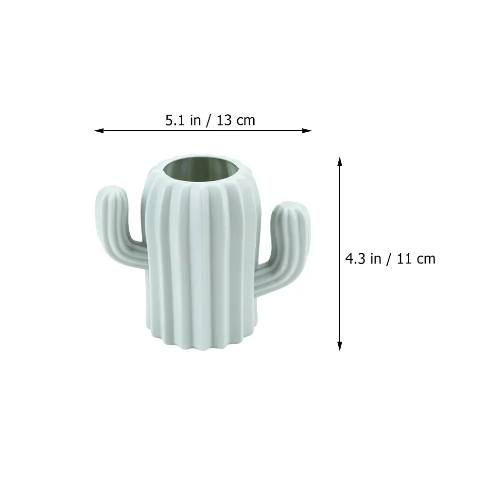 

2 Pcs Dining Table Makeup Brush Pen Holder Student Plastic Desk Organiser Cute Cartoon