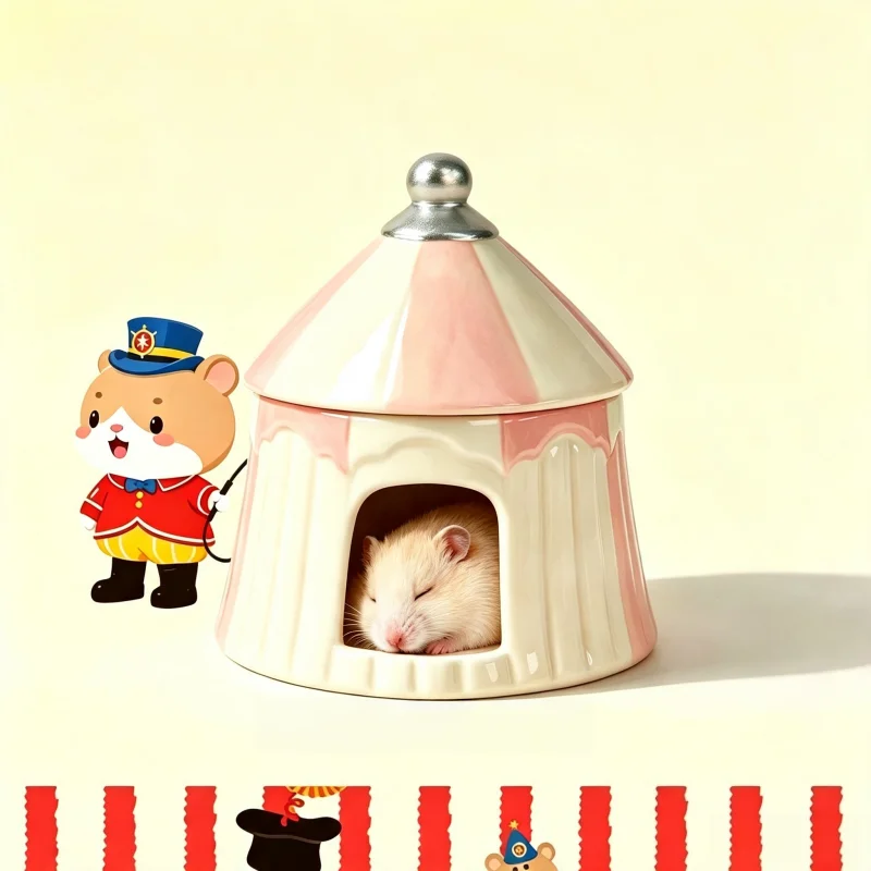 New Cute hamster house for rats small pet items ceramic cage for hedgehog hamster cage for a rabbit pet products chinchilla