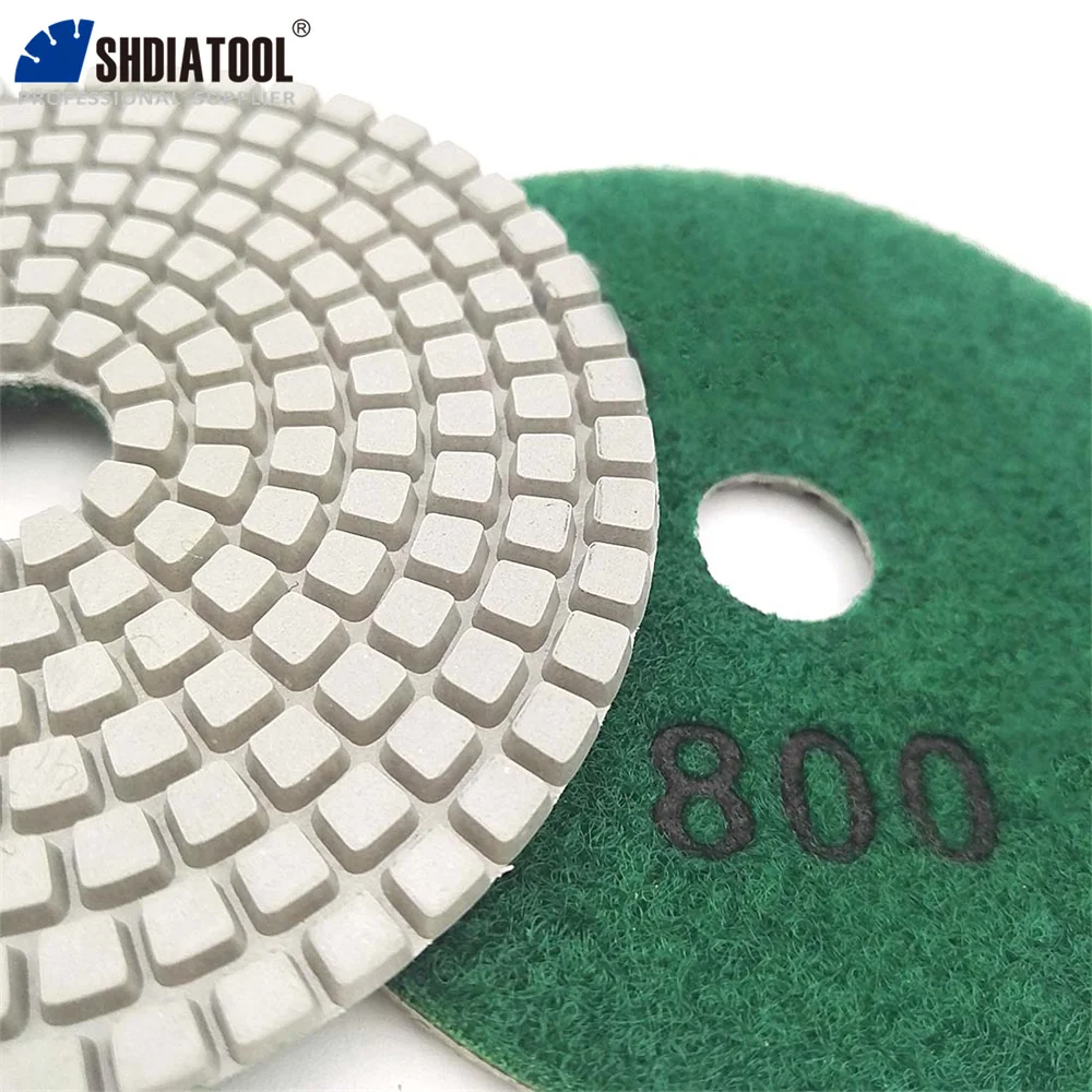 SHDIATOOL 10Pcs #800 Diameter 100mm White Resin Bond Sanding Discs 4\