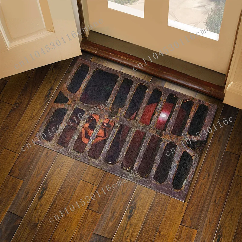 Halloween clown decorative carpet 3D visual three-dimensional floor mat entrance foot mat factory wholesale