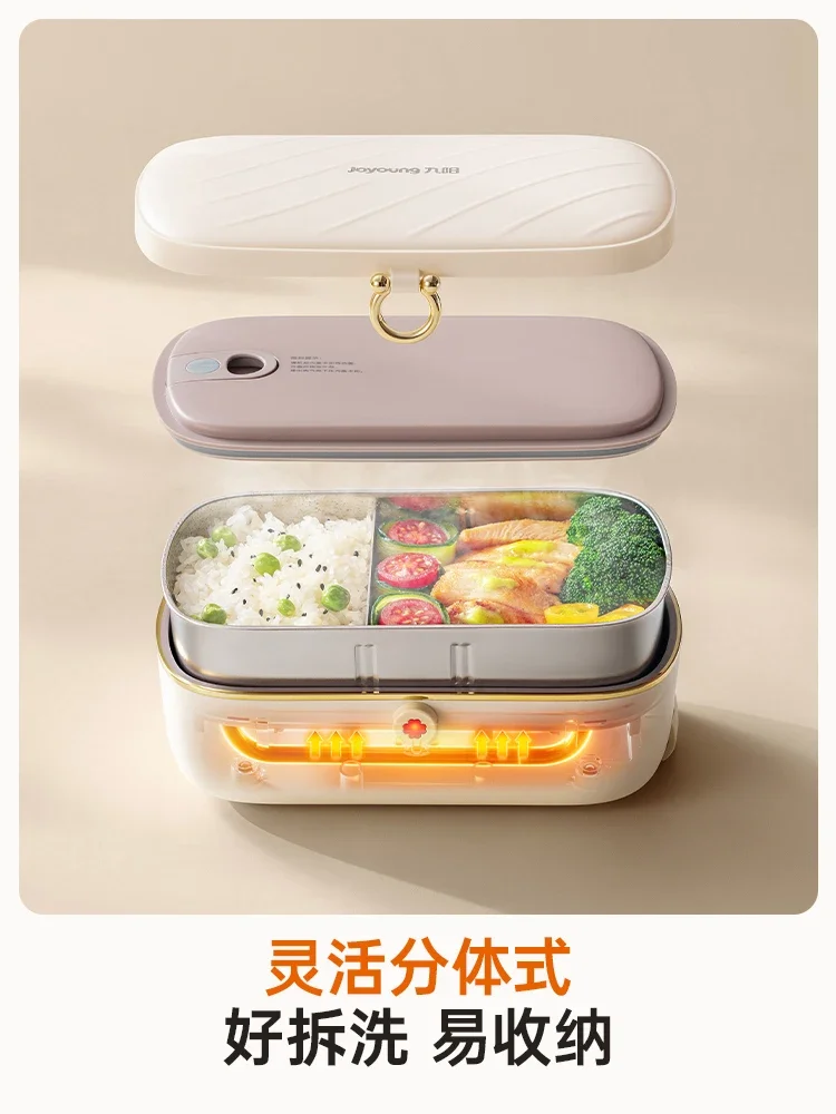 صندوق غداء جديد للتسخين، قابل للتوصيل، طبق أرز ساخن من الفولاذ المقاوم للصدأ، عمال المكاتب لديهم صندوق غداء خفيف