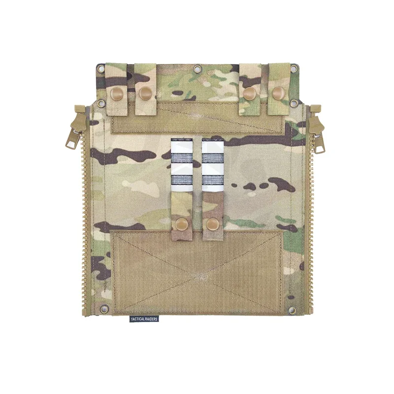 Tactical LV119 Molle Zipper Back Panel Airsoft SS Style Vest Expansion Board Plate Carrier Board Gear