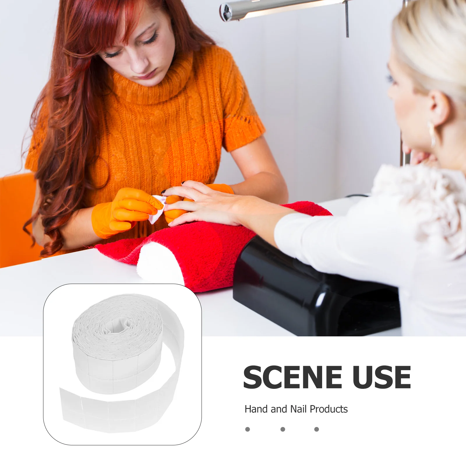 Tampons pour enlever le vernis à ongles Non tissé, tampons de nettoyage des ongles jetables pour l'élimination du vernis Gel, outils de manucure blancs, 500 pièces