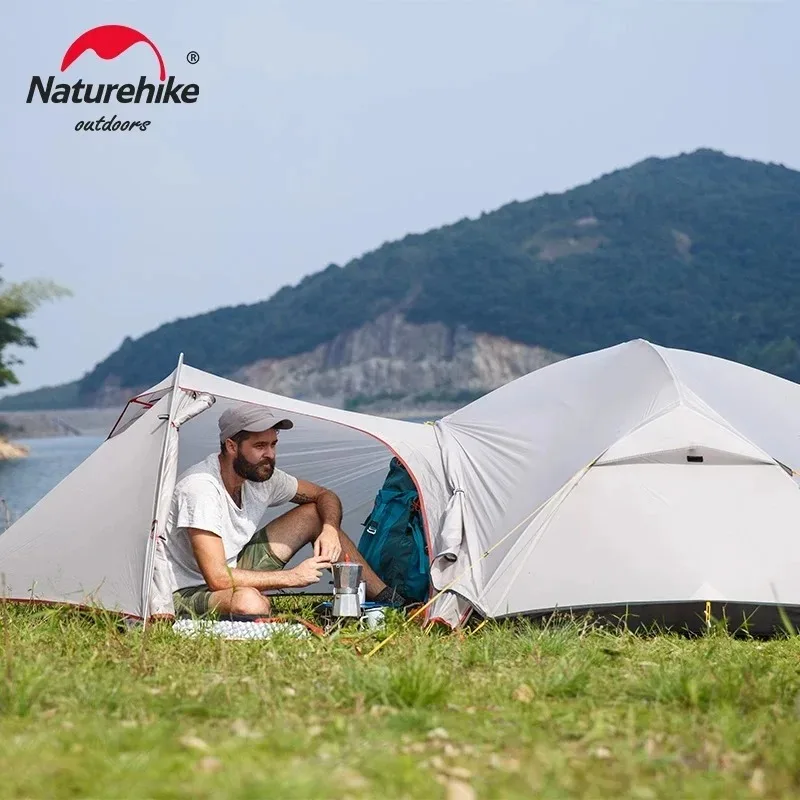 Imagem -03 - Naturehike-mongar Barraca ao ar Livre Ultralight Travel Tent Dupla Camada Impermeável Caminhadas Mochila Pessoa Camping