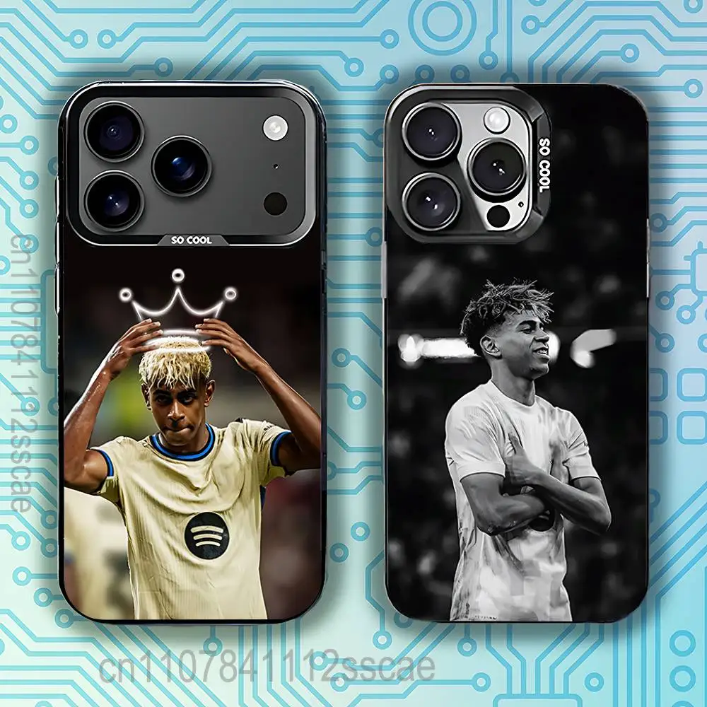 

Sport L-Lamine Y-Yamal COOL Phone Case For iPhone 17,16,15,14,13,12,11,Pro,Max,Plus,E,Air,Mini Black IMD Cover