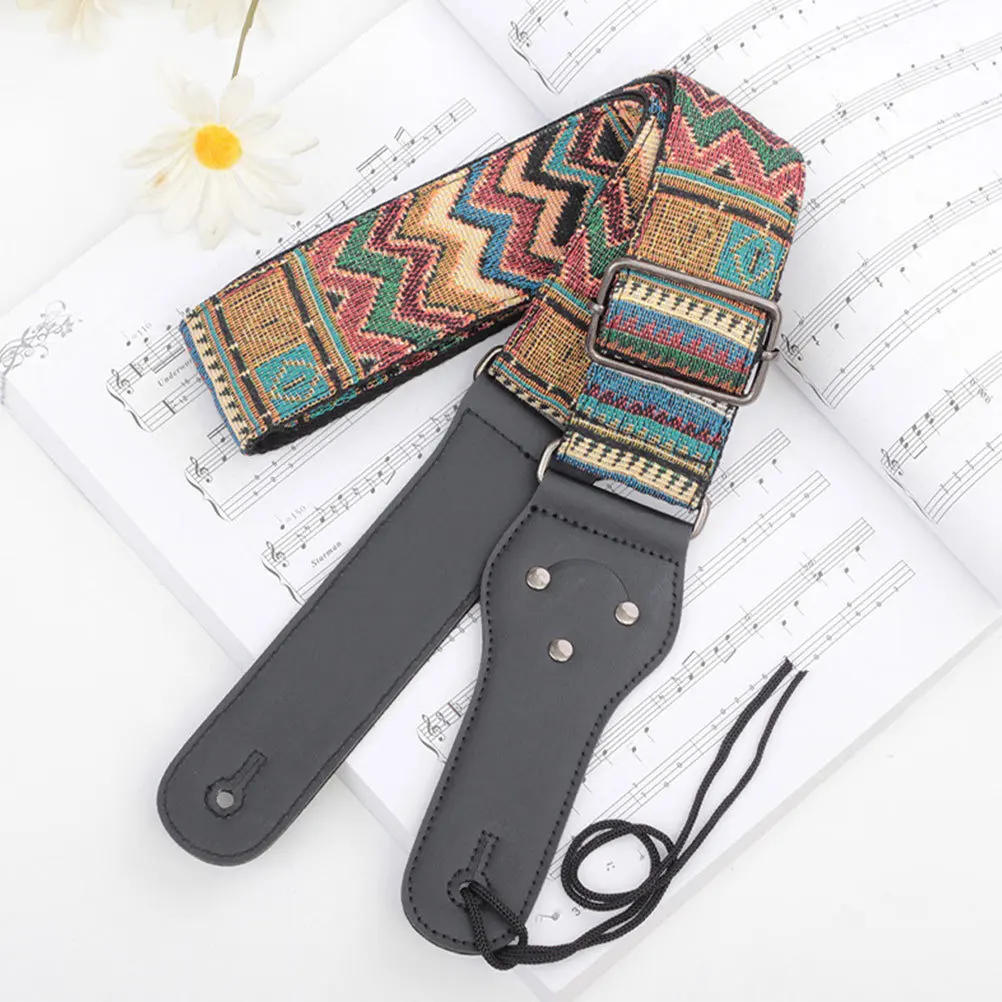 

1Pcs Guitar Strap Durable Soft Lightweight Comfortable Shoulder Support Pressure Relief Electric Classical Guitar Belt Creative