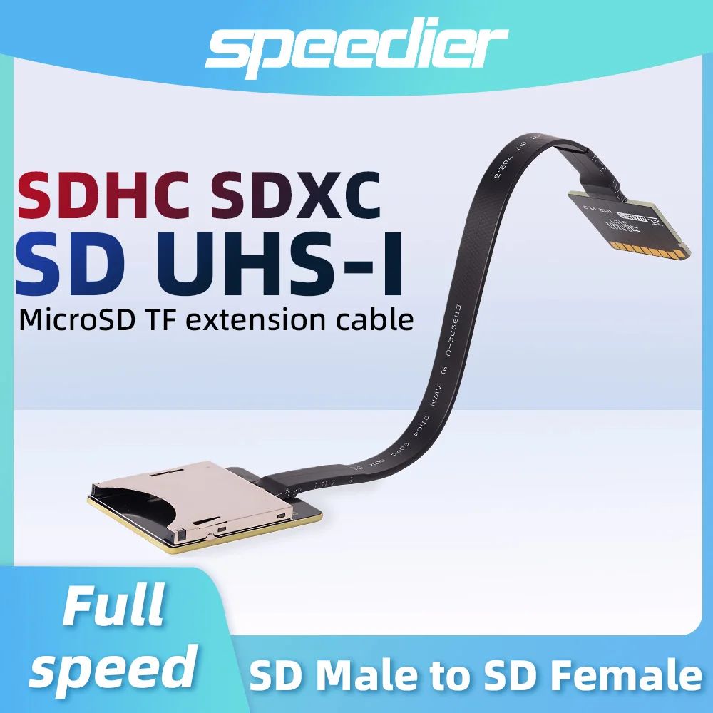 

Micro SD Extension Cable High Speed UHS-I SDHC SDXC Flexible SD To SD Card Adapter MicroSD TF Memory Extender for ROCK Pi 4 GPS