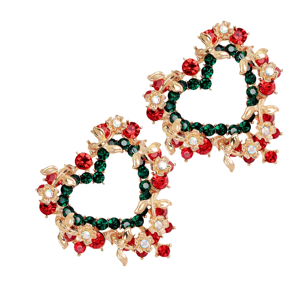 

2 Pcs Beautiful Christmas Alloy Decorative Brooch Corsage Double Sided Women Gifts Long Lasting Safe Party Accessories
