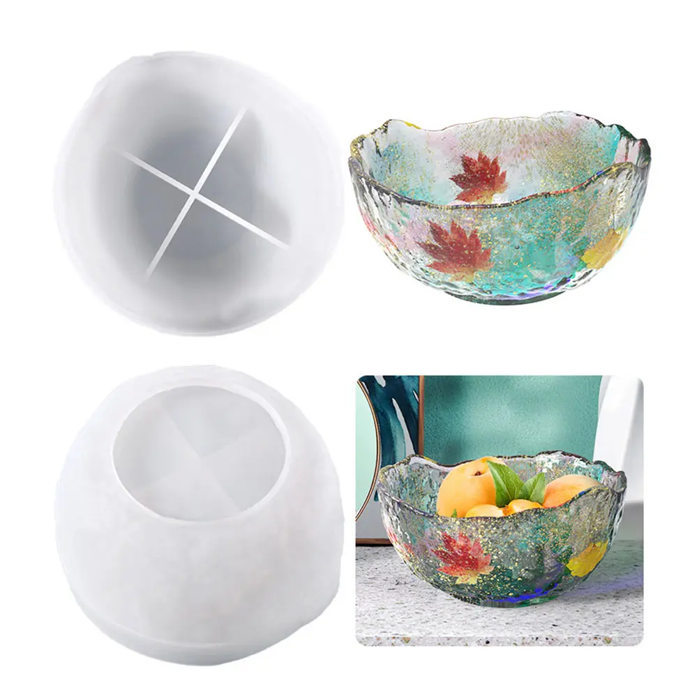 

DIY Silicone Storage Bowl Mold White Fruit Casting Crystal Epoxy Molds H Gift Easy Demolding Durable Practical Sculpture