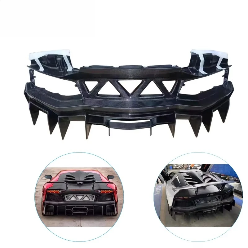 LP700 LP740 Carbon Fiber Aventador LP700-4 Rear Car Bumper for Aventador 11-15
