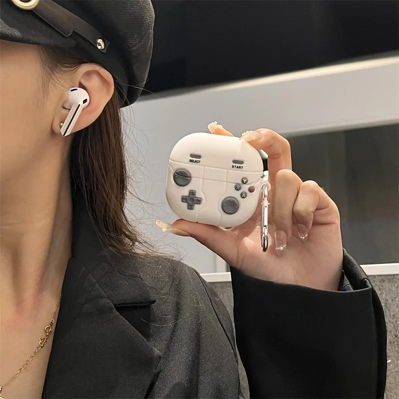 Silicone Cartoon Earphone Cases Classic Game Style for Samsung Galaxy Buds 3 Pro Decor Protective Cover Funda Bag Box
