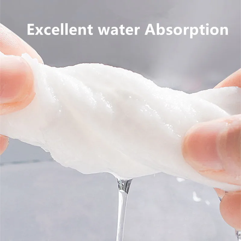 100 กระเป๋าผ้าขนหนูแบบใช้แล้วทิ้ง,เส้นใยพืชธรรมชาติย่อยสลายได้ผ้าทําความสะอาดผิวหน้า,ผ้าฝ้ายแต่งหน้านุ่มสําหรับเดินทาง