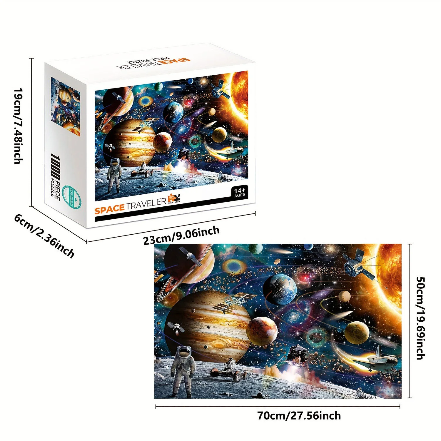 1000 Stück Space Traveller Puzzles für Erwachsene Wohnkultur Spiele Familie Spaß Boden Puzzles Lernspiel zeug für Kinder