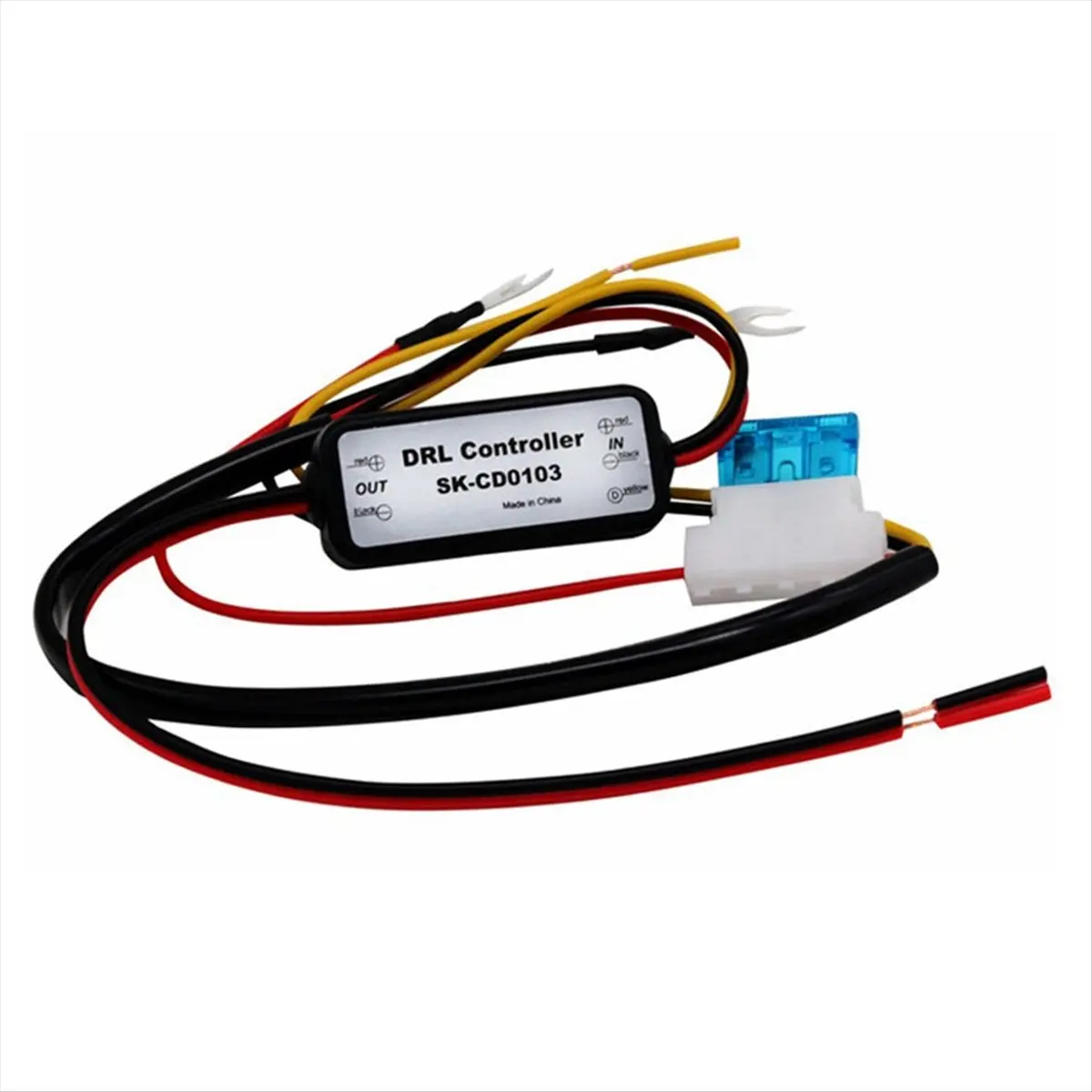 ABIU 1Pcs DRL Controller Auto Car LED Daytime Running Light Relay Harness Dimmer on/Off 12-18V Fog Light Controller SK-CD0103