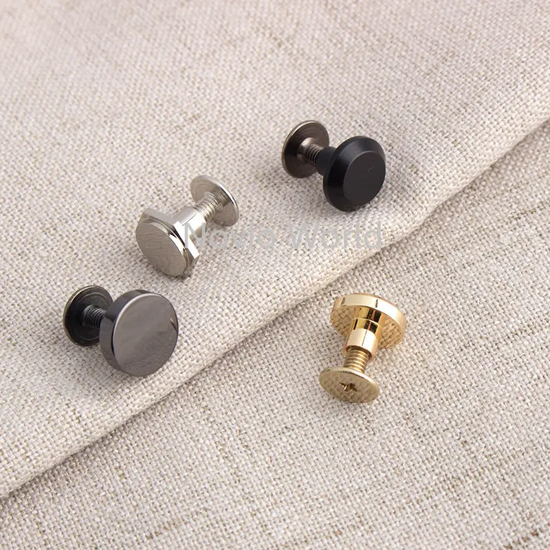 20-200PCS 9 10 11 MM Bucket Shape Metal Studs Screw For Shoes Handbag Purse Bags Belt Strap Feet Bottom Protecting Accessories