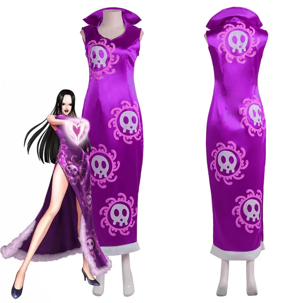 

Anime Boa Hancock Cosplay Costume Dress Outfits Halloween Carnival Suit