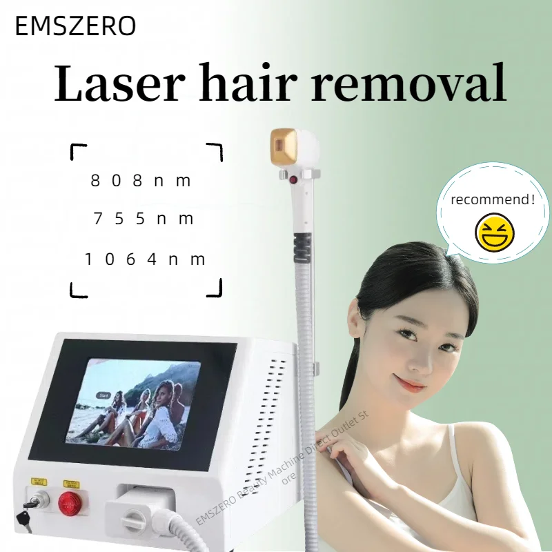 

4 waves IPL Professional Diode Ice Titanium Laser Body Hair Removal Machine 2025 Portable 808 755 Alexandrite Device Permanent